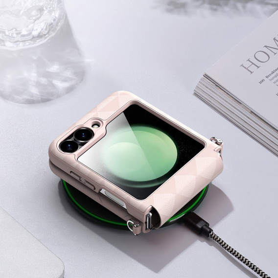 Etui Dux Ducis do Samsung Galaxy Z Flip7 FE / Z Flip6, Fitt, różowe