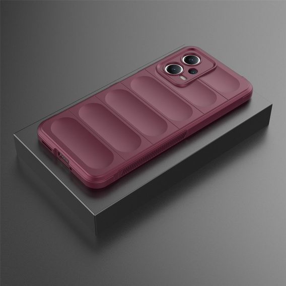 Etui do Xiaomi Redmi Note 12 5G / POCO X5 5G, Gaming Shockproof, bordowe