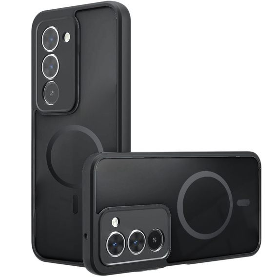 Etui Matt Case do Xiaomi Redmi 15 5G / 4G, do MagSafe, półprzezroczyste czarne