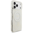 Etui Guess IML Flowers Electroplated Allover With Beads Strap, do MagSafe, z paskiem do iPhone 17 Pro Max