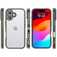 Etui do iPhone 17, z osłoną aparatu, przezroczyste z czarnymi bokami