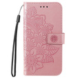 Etui z klapką do Xiaomi Redmi 13C / Poco C65, Mandala, różowe