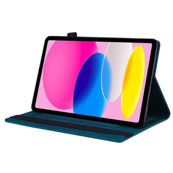 Etui do iPad 11" 2025 A16 (11 gen.) / iPad 10.9" 2022 (10 gen.), Classic, z miejscem na rysik, niebieskie