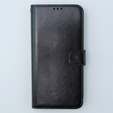 Etui z klapką do Motorola Moto G54 5G, Crazy Horse Wallet, czarne