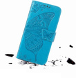 Etui z klapką do Motorola Edge 50 Fusion 5G, Butterfly, niebieskie
