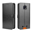 Etui z klapką do Oukitel WP6, Crazy Horse Wallet, czarne