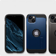 Szkło Hartowane z ramką do montażu SPIGEN Alm Glass FC iPhone 16E / 14 / 13 / 13 Pro, Black (2 sztuki)