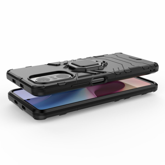 Etui do Xiaomi Mi 11i / POCO F3, Kickstand Ring, czarne