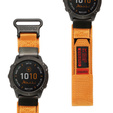 Pasek Nylonowy ERBORD MP84 Quickfit do Garmin Fenix 5X/6X/6X PRO/7X, Pomarańczowy, Rozmiar S/M