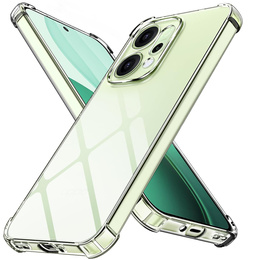 Etui do Oppo Reno 14, wzmocnione, z ochroną aparatu, przezroczyste