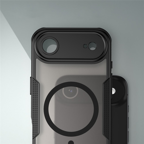 Etui pancerne do iPhone 17 Air, do MagSafe, matowe, czarne