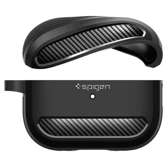 Etui SPIGEN  na Słuchawki Airpods Pro 1 / 2, Rugged Armor, Matte Black