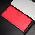 Etui z klapką do Oppo A60, Crazy Horse Wallet, czerwone