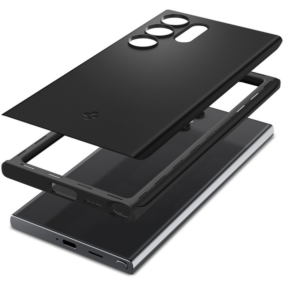Etui Spigen do Samsung Galaxy S24 Ultra, Thin Fit, Czarne