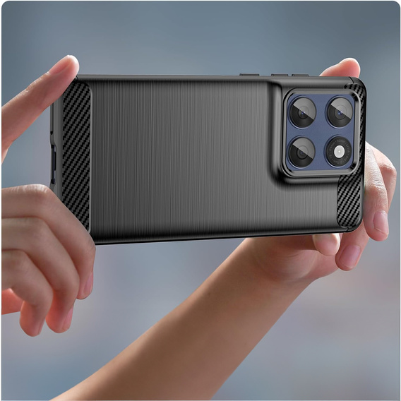 Etui do Motorola Edge 60 / 60 Fusion, Carbon, czarne