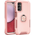 Etui do Samsung Galaxy A14 4G/5G, pancerne z ringiem, różowe rose gold