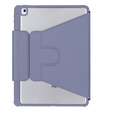 Etui z klawiaturą do iPad 11" 2025 A16 (11 gen.) / iPad 10.9" 2022 (10 gen.), Rotary 360° Leather Touchpad, fioletowe