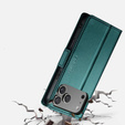 ERBORD Glossy Litchi – etui portfelowe z klapką do iPhone 17 Pro Max