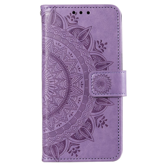 Etui z klapką do Xiaomi Redmi A3, Mandala, fioletowe