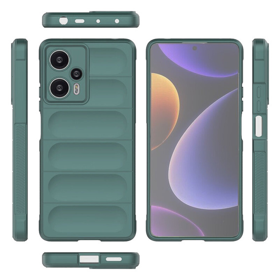 Etui do Xiaomi Poco F5 5G, Gaming Shockproof, zielone