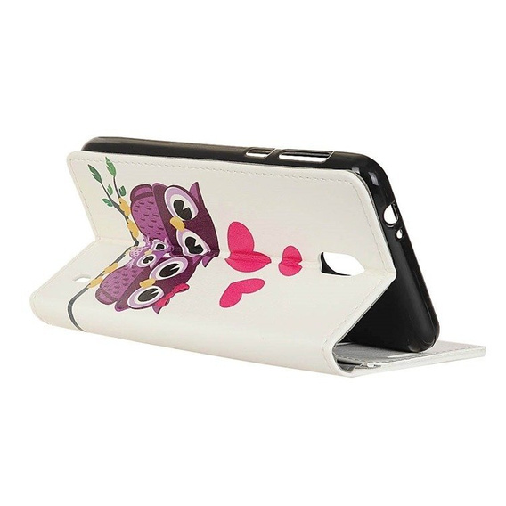 Etui z klapką do Nokia 2, Wallet, Owl Family