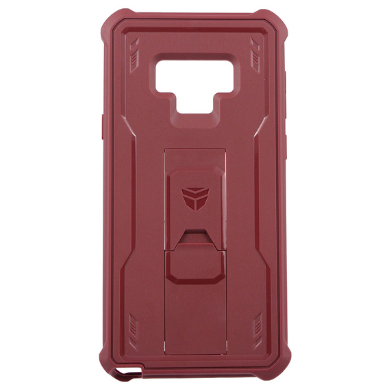 Etui pancerne do Samsung Galaxy Note 9, Dexnor Full Body, czerwone