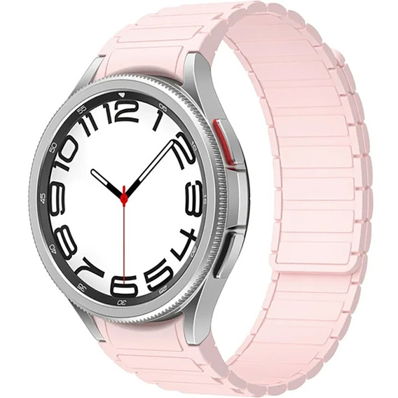 Pasek Magnetyczny do Samsung Galaxy Watch 4/5/6/7/FE 40/42/43/44/45/46/47mm, Różowy