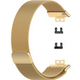 Pasek Bransoleta Milanese do Huawei Watch Fit, Złoty