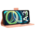 Etui z klapką do Xiaomi Redmi A3, Card Slot, różowe