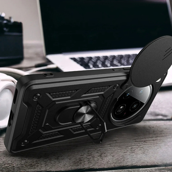Etui pancerne do Oppo Find X8 Pro, CamShield Slide, czarne