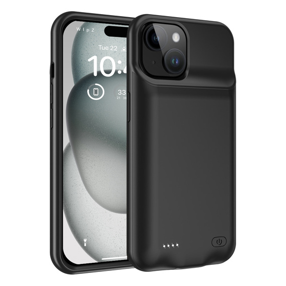 Etui z Baterią 7000mAh do iPhone 15, czarne