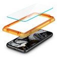 Szkło Hartowane z ramką do montażu SPIGEN Alm Glas.TR do Google Pixel 8A  (2 sztuki)