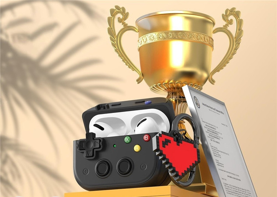 Etui Konsola Retro z zawieszką serduszko do AirPods Pro 3