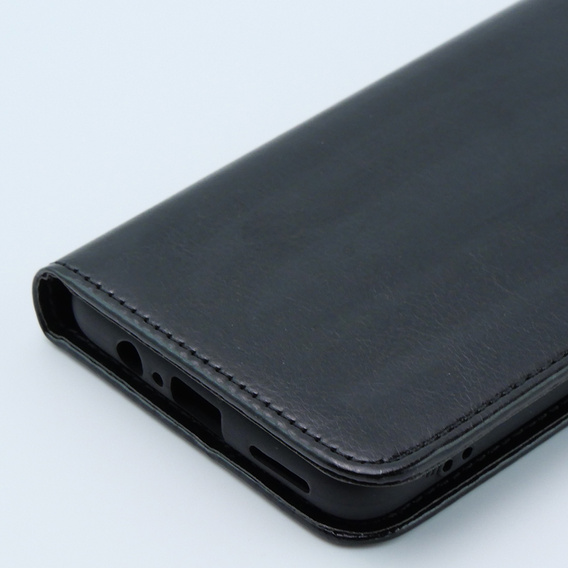 Etui z klapką do Motorola Moto G54 5G, Crazy Horse Wallet, czarne