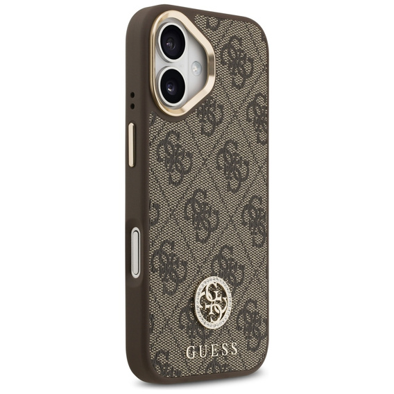 Etui GUESS 4G Strass Logo do MagSafe z paskiem do iPhone 17