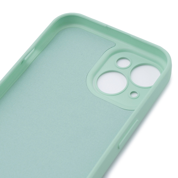 Etui do iPhone 15 Plus, Silicone Lite, miętowe