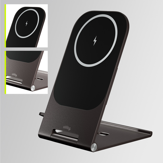 Allity AWC-200 – Ładowarka Bezprzewodowa 15W z MagSafe - czarna