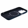 Etui do iPhone 16 Pro, Carbon Fiber MagSafe, czarne / niebieskie