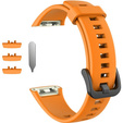 Pasek Silikonowy do Huawei Band 6 / Honor Band 6, Orange