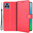 Etui z klapką do T Phone 5G, Crazy Horse Wallet, czerwone