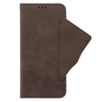 Etui z klapką do Oppo A38 4G / Oppo A18 4G, Card Slot, brązowe