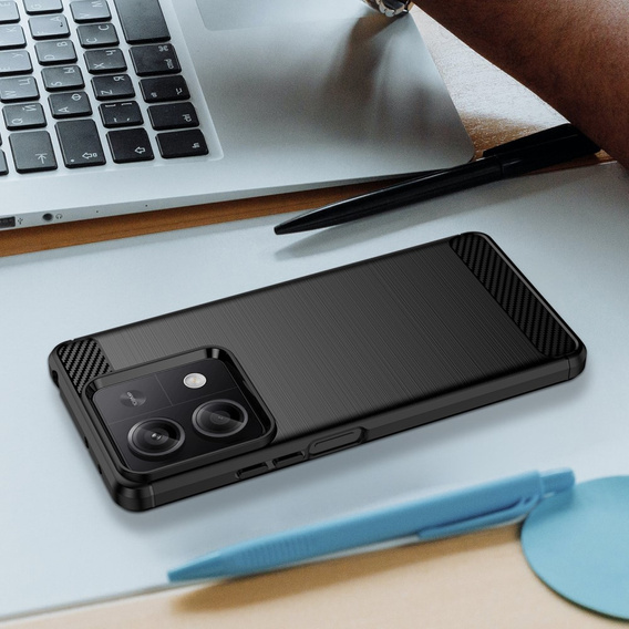 Etui do Xiaomi Redmi Note 13 5G, Karbon, czarne