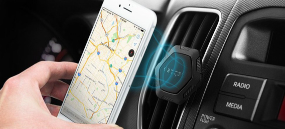 Uchwyt Samochodowy SPIGEN QS11,  Air Vent Magnetic Car, Black