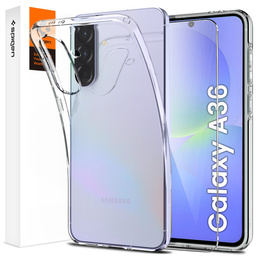 Etui Spigen do Galaxy A36 5G, Liquid Crystal, przezroczyste + Szkło hartowane 9h