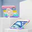 Etui do iPad Air 11" 2025/2024 (7/6 gen.), Pancerne obrotowe 360, Wielokolorowe