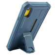 Etui pancerne do iPhone XR, Dexnor Full Body, granatowe