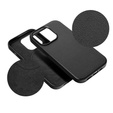 Skórzane Etui do MagSafe do iPhone 16 Pro Max, czarne + Szkło Hartowane 9H