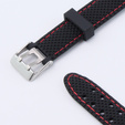 Pasek Silikonowy do Xiaomi Smart Band 10 / 9 / 8, Czarny / Czerwony