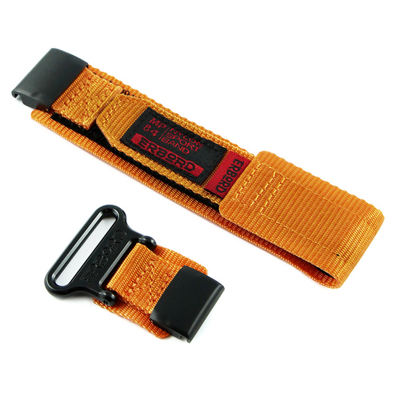 Pasek Nylonowy ERBORD MP84 Quickfit do Garmin Fenix 5X/6X/6X PRO/7X, Pomarańczowy, Rozmiar S/M