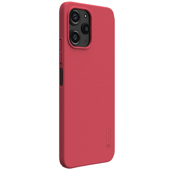 Etui NILLKIN do Xiaomi Redmi 12 4G, Super Frosted Shield Case, Czerwone
